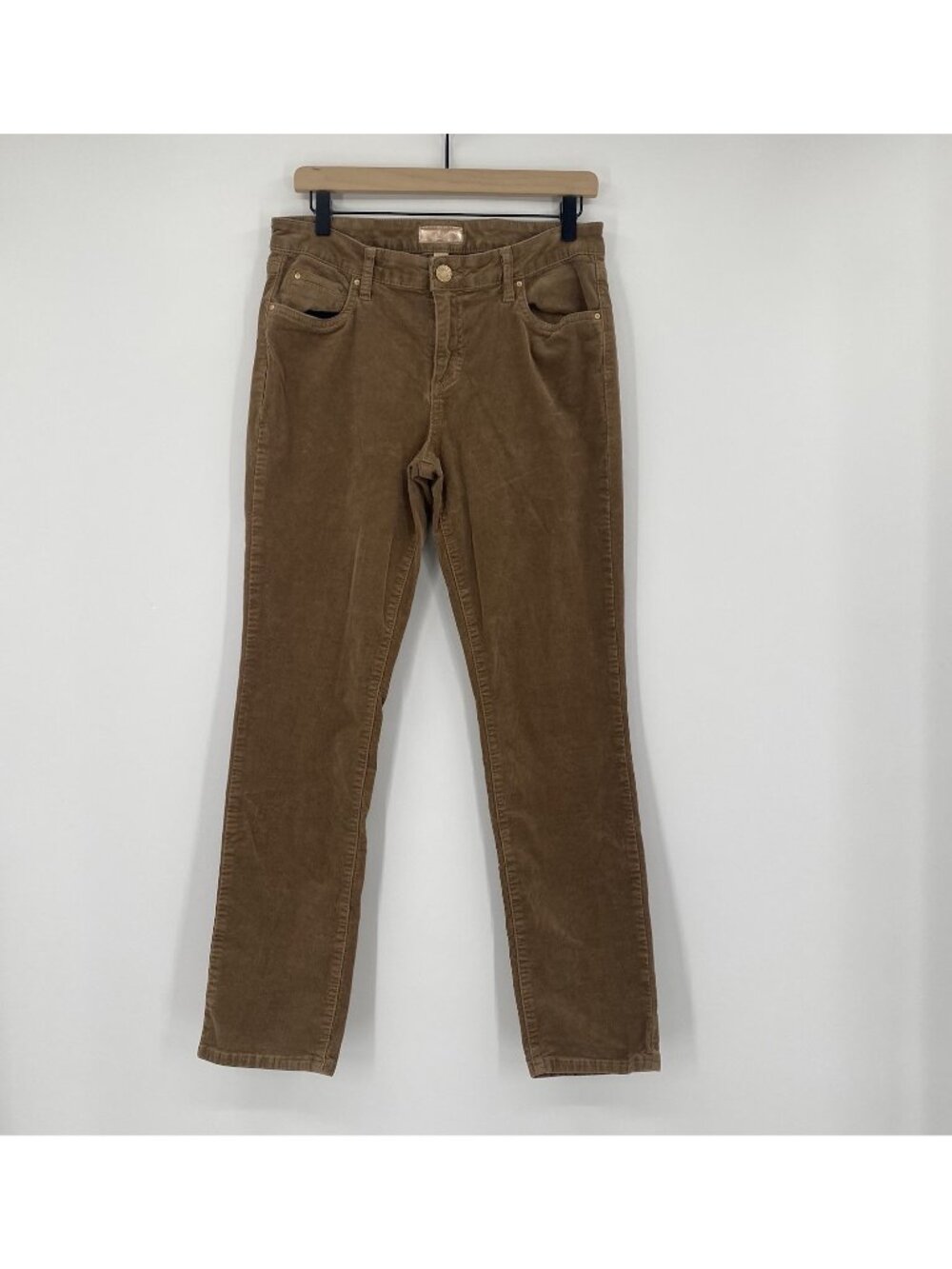 Kut From The Kloth Size 8 Brown Tan Catherine Boyfriend Corduroy Jeans